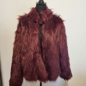 Faux fur jacket
